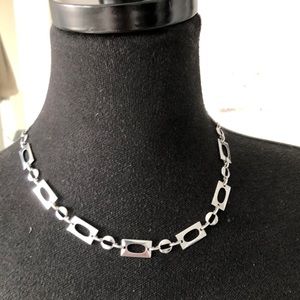 Silver necklace clasp back